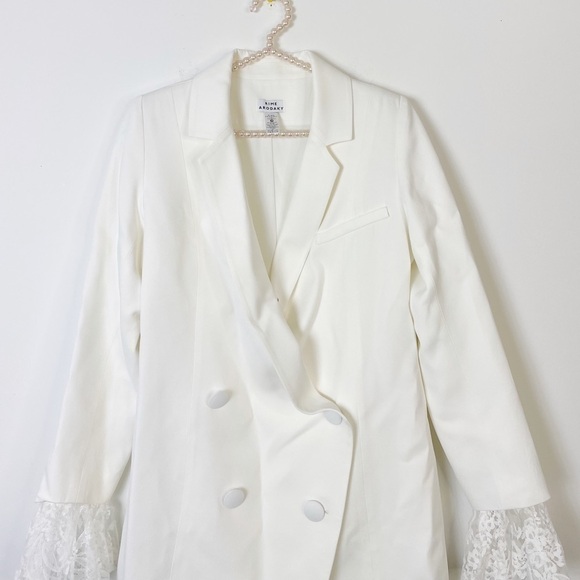 New Rime Arodaky Lui Lace-Trimmed Crepe Mini Dress - Picture 7 of 10